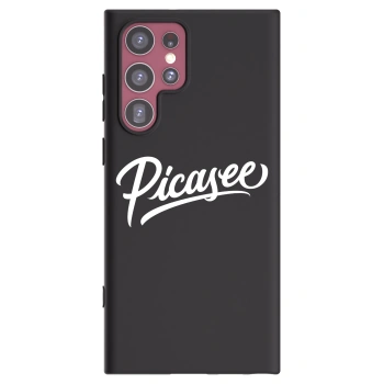 Picasee husă neagră din silicon pentru Samsung Galaxy S22 Ultra 5G - Picasee - old logo - white