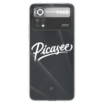 Picasee husă transparentă din silicon pentru Xiaomi Poco X4 Pro 5G - Picasee - old logo - white