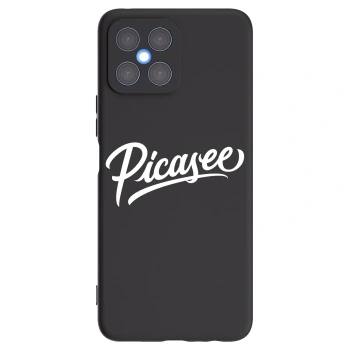 Picasee husă neagră din silicon pentru Honor X8 4G - Picasee - old logo - white