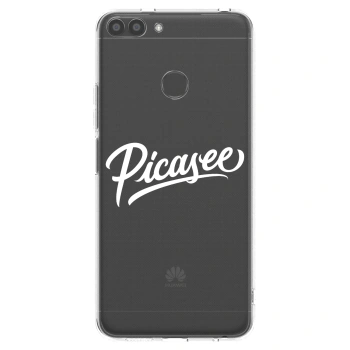 Picasee husă transparentă din silicon pentru Huawei P Smart - Picasee - old logo - white