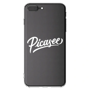 Picasee husă transparentă din silicon pentru Apple iPhone 8 Plus - Picasee - old logo - white