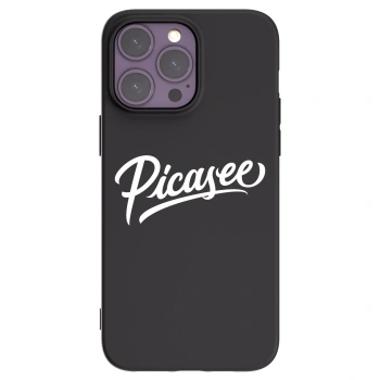 Picasee husă neagră din silicon pentru Apple iPhone 14 Pro Max - Picasee - old logo - white