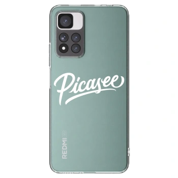 Picasee husă transparentă din silicon pentru Xiaomi Redmi Note 11 Pro+ 5G - Picasee - old logo - white