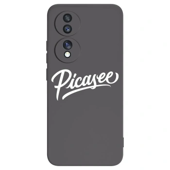 Picasee husă neagră din silicon pentru Honor 70 - Picasee - old logo - white