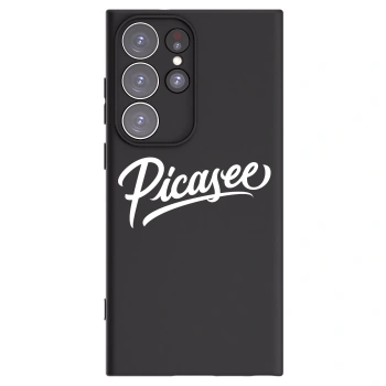 Picasee husă neagră din silicon pentru Samsung Galaxy S23 Ultra 5G - Picasee - old logo - white