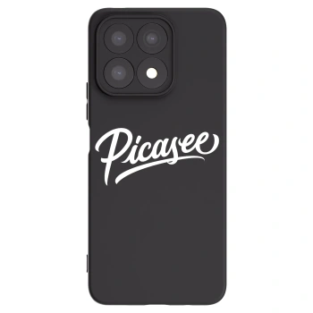 Picasee husă neagră din silicon pentru Honor X8a - Picasee - old logo - white