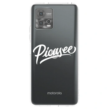 Picasee husă transparentă din silicon pentru Motorola Moto G72 - Picasee - old logo - white