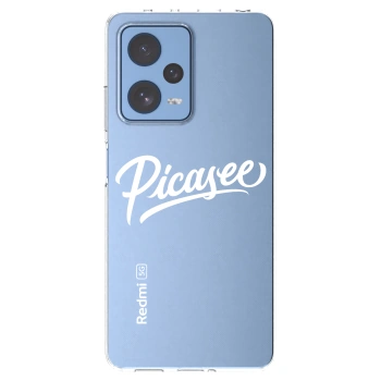 Picasee husă transparentă din silicon pentru Xiaomi Redmi Note 12 Pro 5G - Picasee - old logo - white