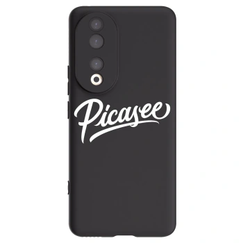 Picasee husă neagră din silicon pentru Honor 90 5G - Picasee - old logo - white