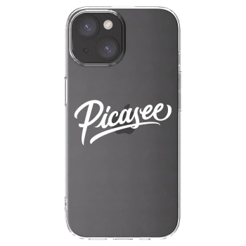 Picasee husă transparentă din silicon pentru Apple iPhone 15 - Picasee - old logo - white