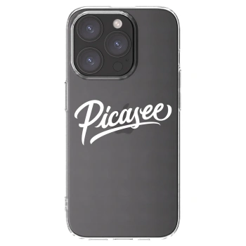Picasee husă transparentă din silicon pentru Apple iPhone 15 Pro - Picasee - old logo - white