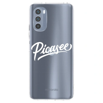 Picasee husă transparentă din silicon pentru Motorola Moto G62 - Picasee - old logo - white