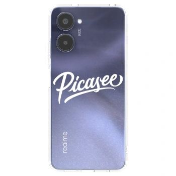 Picasee husă transparentă din silicon pentru Realme 10 4G - Picasee - old logo - white