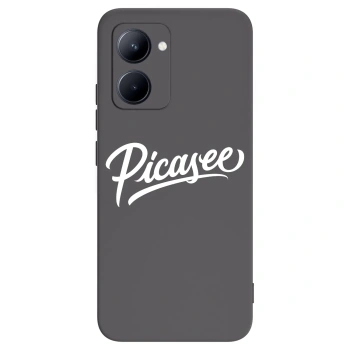 Picasee husă neagră din silicon pentru Realme C33 (2023) - Picasee - old logo - white
