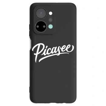 Picasee husă neagră din silicon pentru Honor X7a - Picasee - old logo - white