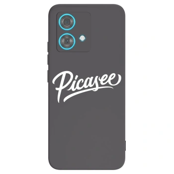 Picasee husă neagră din silicon pentru Motorola Edge 40 Neo - Picasee - old logo - white