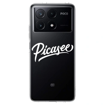 Picasee husă transparentă din silicon pentru Xiaomi Poco X6 Pro - Picasee - old logo - white