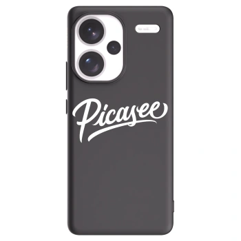 Picasee husă neagră din silicon pentru Xiaomi Redmi Note 13 Pro+ 5G - Picasee - old logo - white