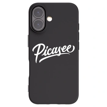 Picasee husă neagră din silicon pentru Apple iPhone 16 - Picasee - old logo - white