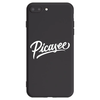 Picasee husă neagră din silicon pentru Apple iPhone 8 Plus - Picasee - old logo - white