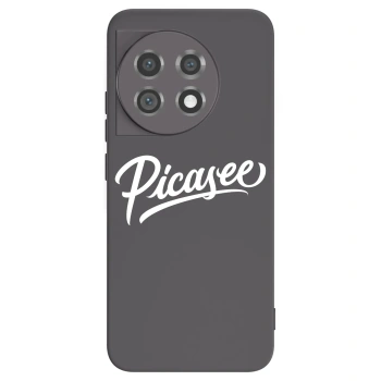 Picasee husă neagră din silicon pentru OnePlus 11 5G - Picasee - old logo - white