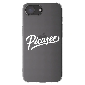 Picasee husă transparentă din silicon pentru Apple iPhone 16e - Picasee - old logo - white