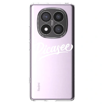 Picasee husă transparentă din silicon pentru Xiaomi Redmi Note 14 Pro+ 5G - Picasee - old logo - white