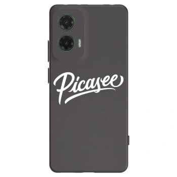 Picasee husă neagră din silicon pentru Motorola Moto G35 5G - Picasee - old logo - white