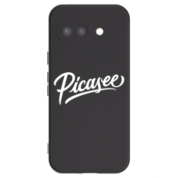 Picasee husă neagră din silicon pentru Google Pixel 9a - Picasee - old logo - white