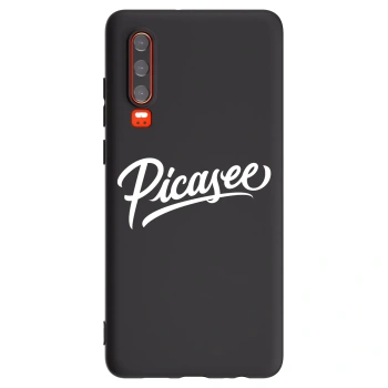 Picasee husă neagră din silicon pentru Huawei P30 - Picasee - old logo - white