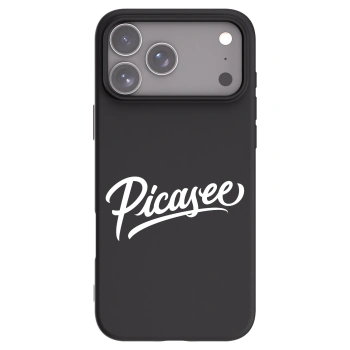 Picasee husă neagră din silicon pentru Apple iPhone 17 Pro Max - Picasee - old logo - white