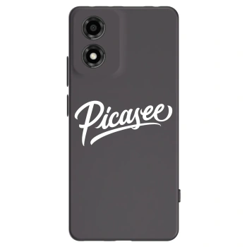 Picasee husă neagră din silicon pentru Motorola Moto E14 - Picasee - old logo - white