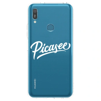 Picasee husă transparentă din silicon pentru Huawei Y6 2019 - Picasee - old logo - white