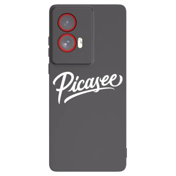Picasee husă neagră din silicon pentru Motorola Edge 50 Fusion - Picasee - old logo - white
