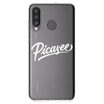 Picasee husă transparentă din silicon pentru Huawei P30 Lite - Picasee - old logo - white
