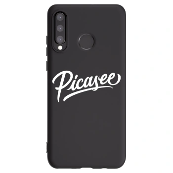 Picasee husă neagră din silicon pentru Huawei P30 Lite - Picasee - old logo - white