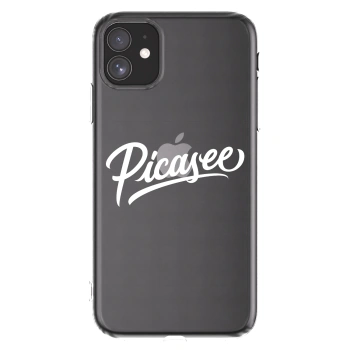Picasee husă transparentă din silicon pentru Apple iPhone 11 - Picasee - old logo - white