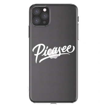 Picasee husă transparentă din silicon pentru Apple iPhone 11 Pro Max - Picasee - old logo - white