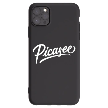 Picasee husă neagră din silicon pentru Apple iPhone 11 Pro Max - Picasee - old logo - white