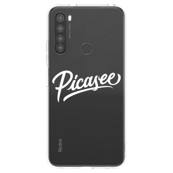 Picasee husă transparentă din silicon pentru Xiaomi Redmi Note 8 - Picasee - old logo - white