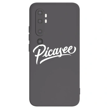Picasee husă neagră din silicon pentru Xiaomi Mi Note 10 (Pro) - Picasee - old logo - white