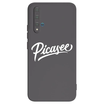 Picasee husă neagră din silicon pentru Huawei Nova 5T - Picasee - old logo - white