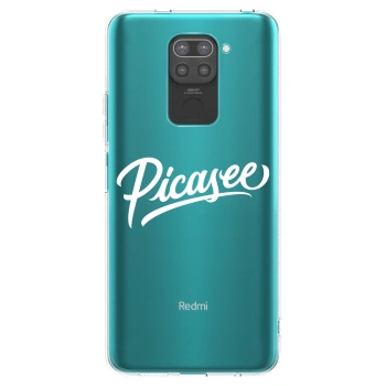 Picasee husă neagră din silicon pentru Xiaomi Redmi Note 9 - Picasee - old logo - white