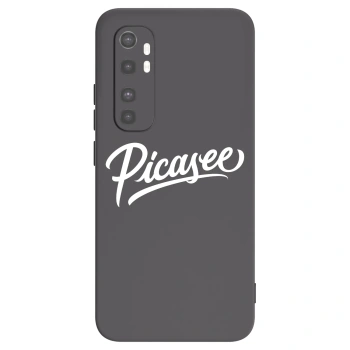 Picasee husă neagră din silicon pentru Xiaomi Mi Note 10 Lite - Picasee - old logo - white