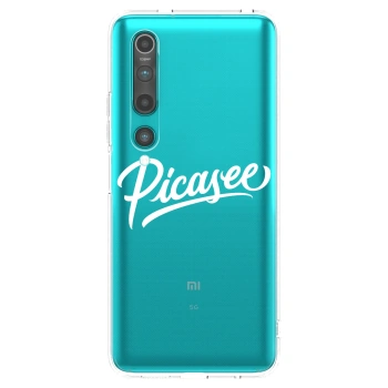 Picasee husă transparentă din silicon pentru Xiaomi Mi 10 - Picasee - old logo - white