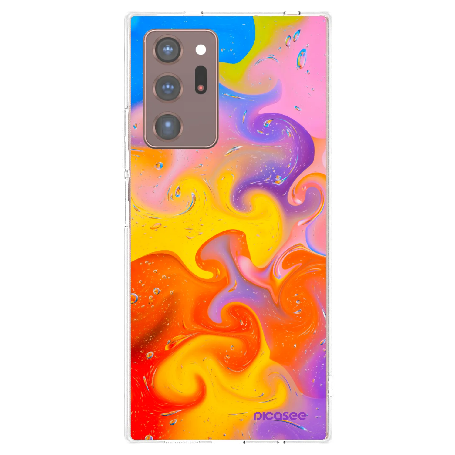 Picasee husă transparentă din silicon pentru Samsung Galaxy Note 20 Ultra - Bubbles