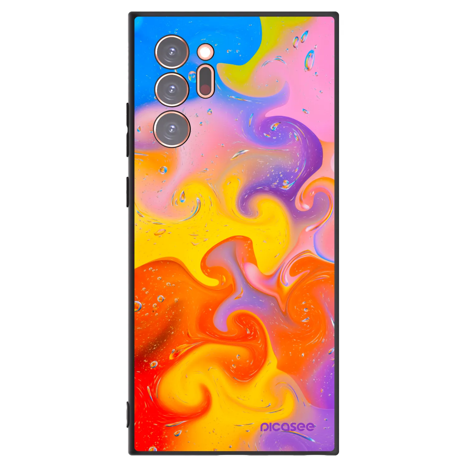 Picasee husă neagră din silicon pentru Samsung Galaxy Note 20 Ultra - Bubbles