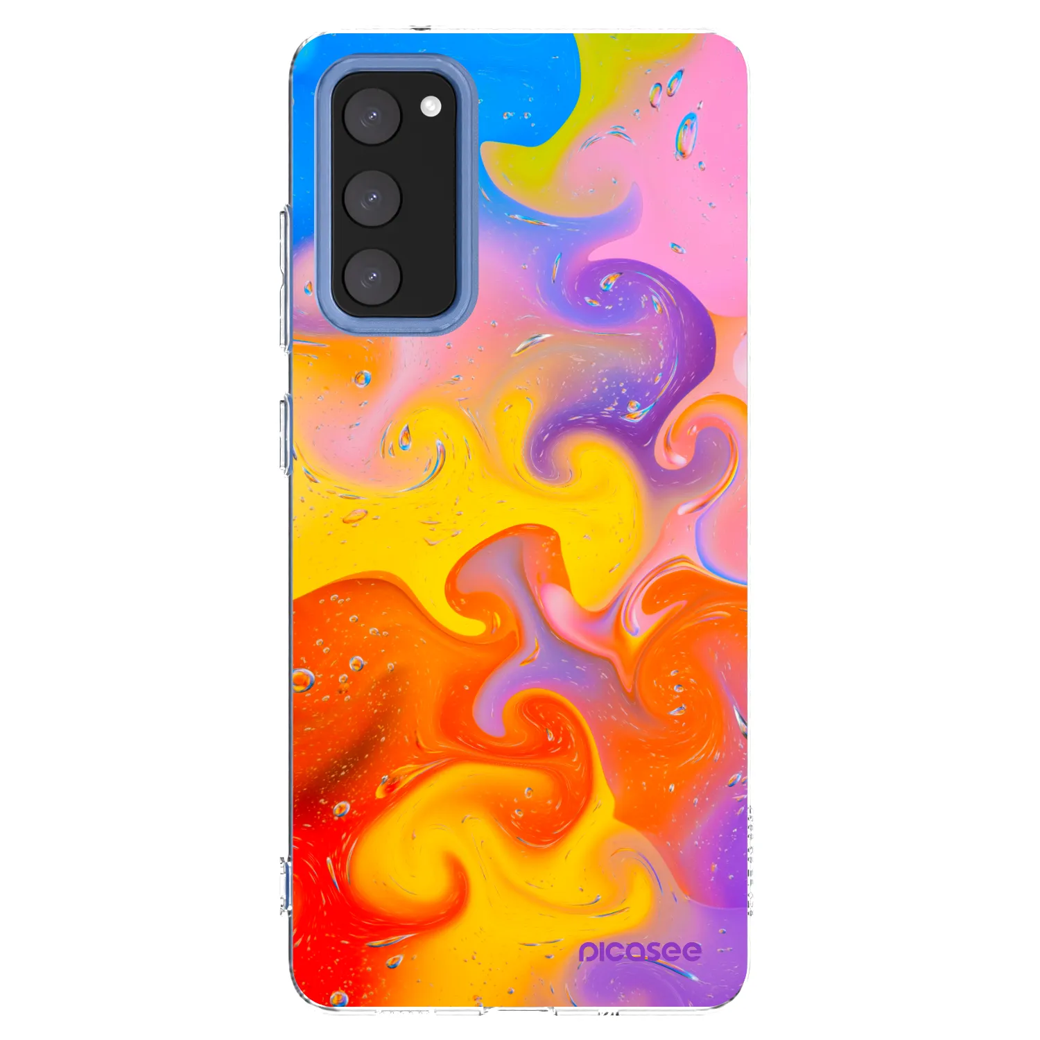 Picasee husă transparentă din silicon pentru Samsung Galaxy S20 FE - Bubbles