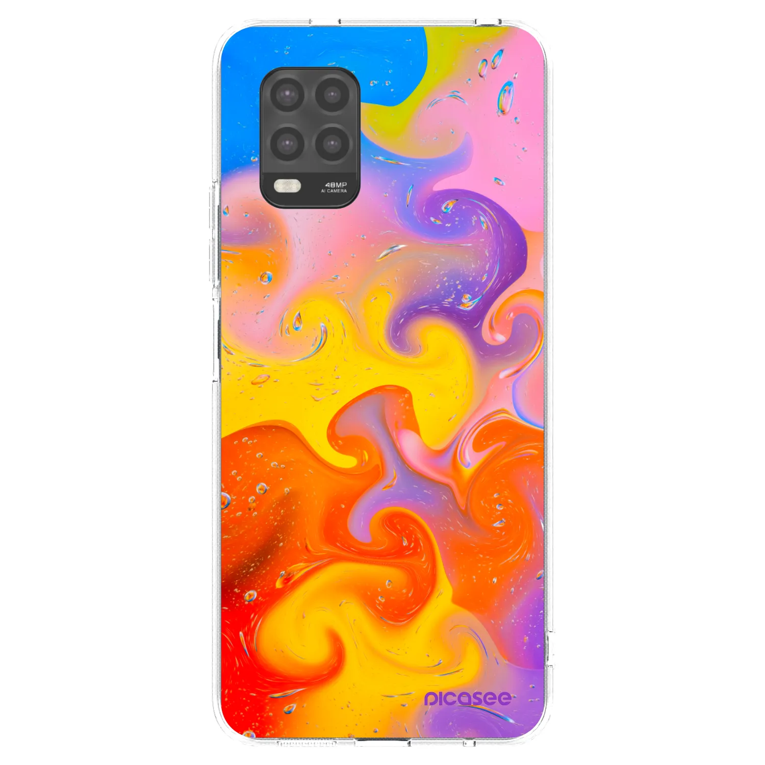 Picasee husă transparentă din silicon pentru Xiaomi Mi 10 Lite - Bubbles