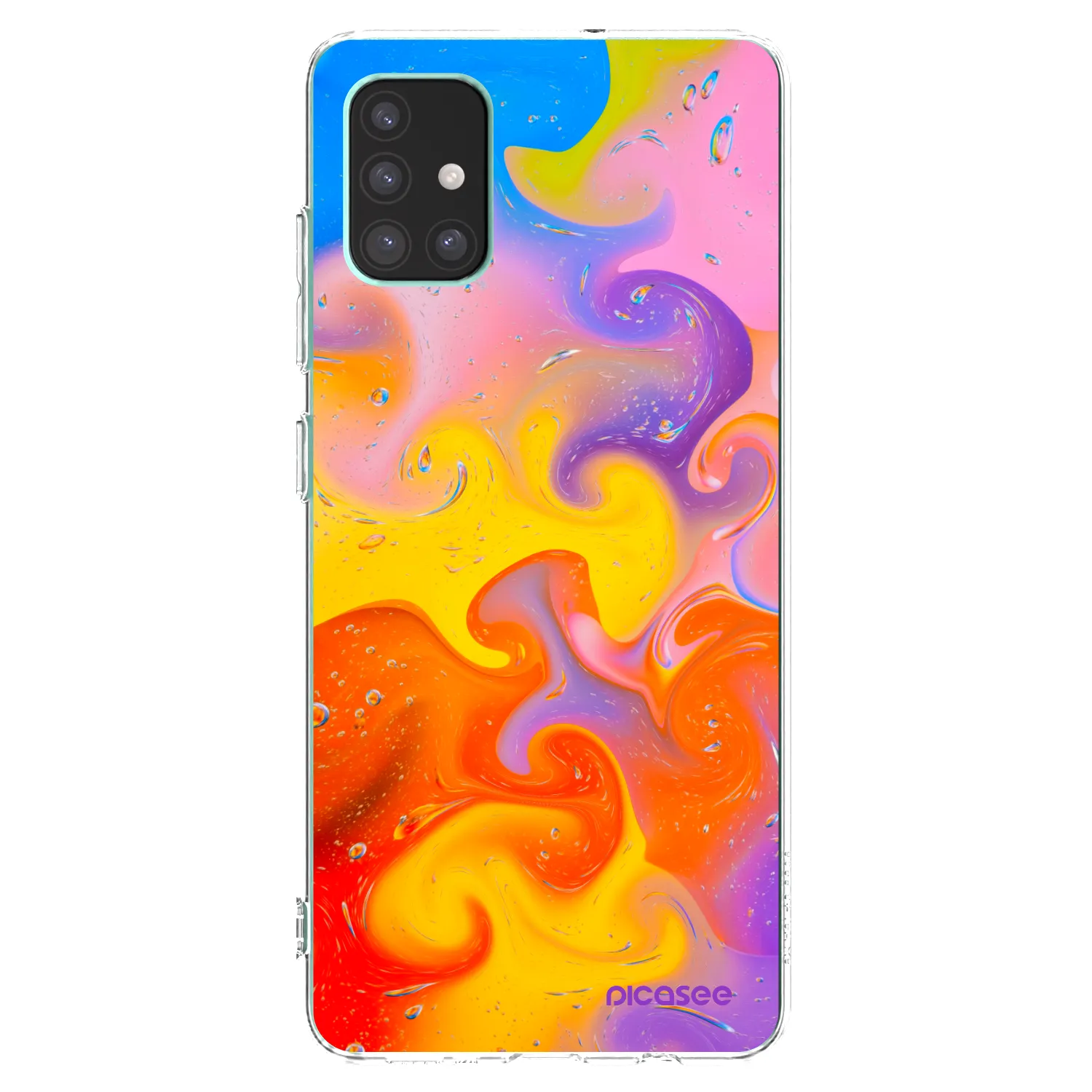 Picasee husă transparentă din silicon pentru Samsung Galaxy M51 M515F - Bubbles